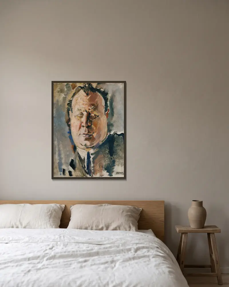 Herec Emil Jannings, Max Oppenheimer v rámu na stěně