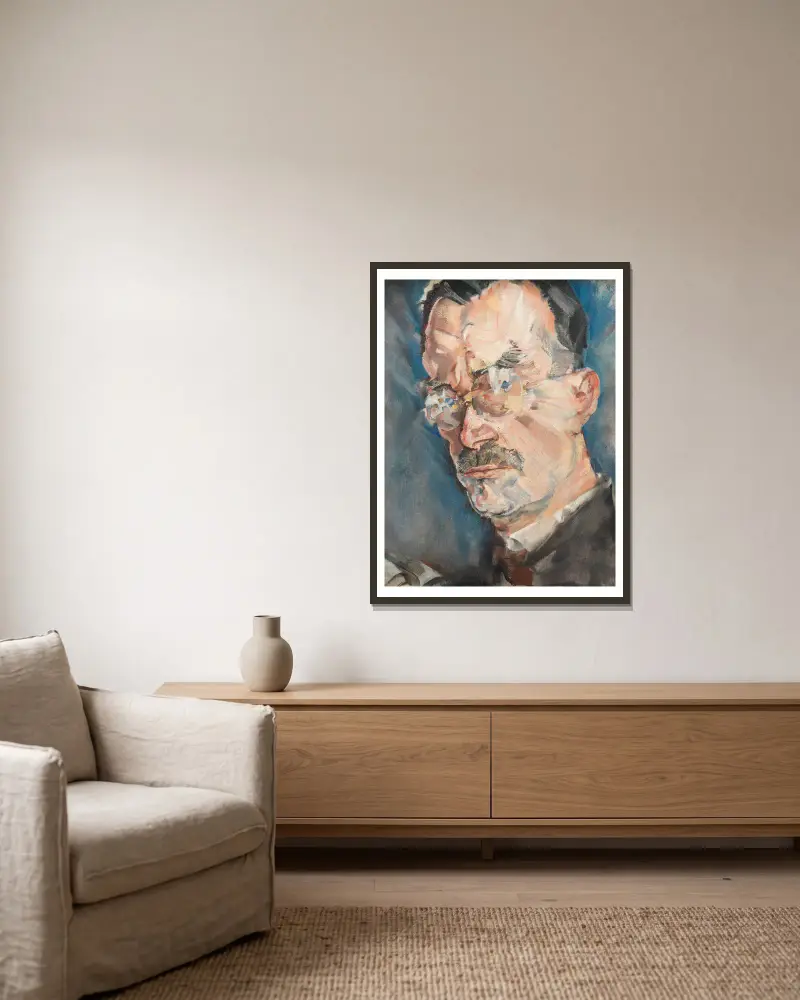 Thomas Mann, Max Oppenheimer v rámu na stěně