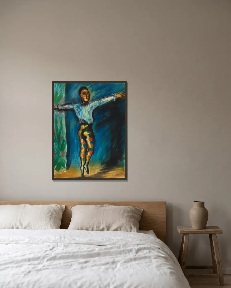 Artystka variété, Hermann Max Pechstein w ramie na ścianie