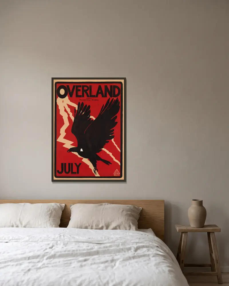 Overland, July, Maynard Dixon w ramie na ścianie