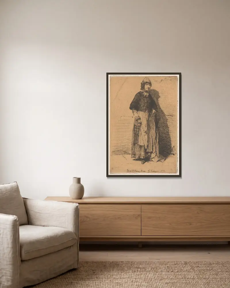 Matka Gerardová, James Abbott McNeill Whistler v rámu na stěně