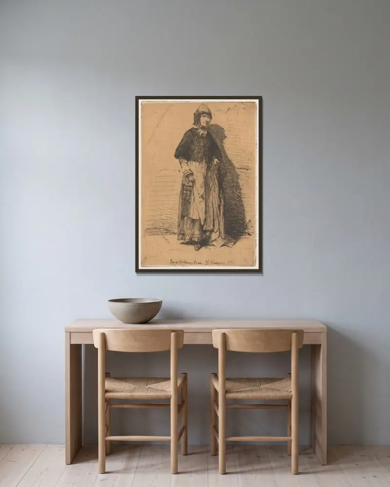 Matka Gerardová, James Abbott McNeill Whistler v rámu na stěně