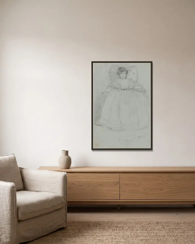 Nelly, James Abbott McNeill Whistler v rámu na stěně