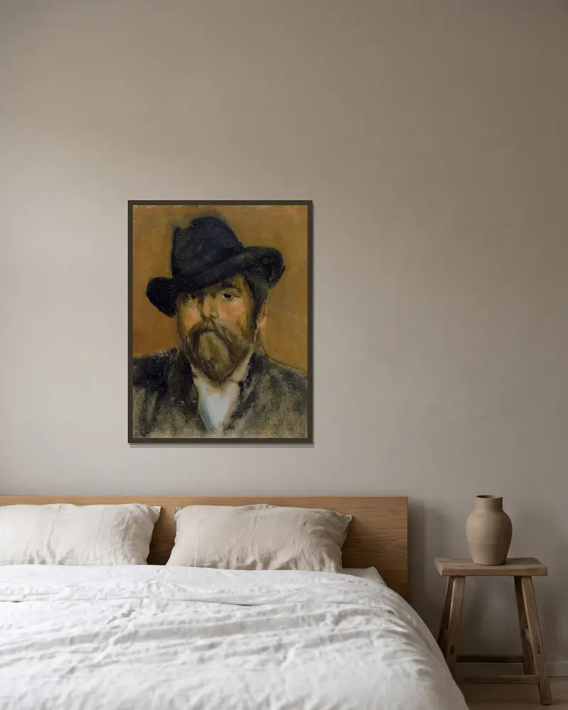 Robert Barr av James Abbott McNeill Whistler inramad på en vägg