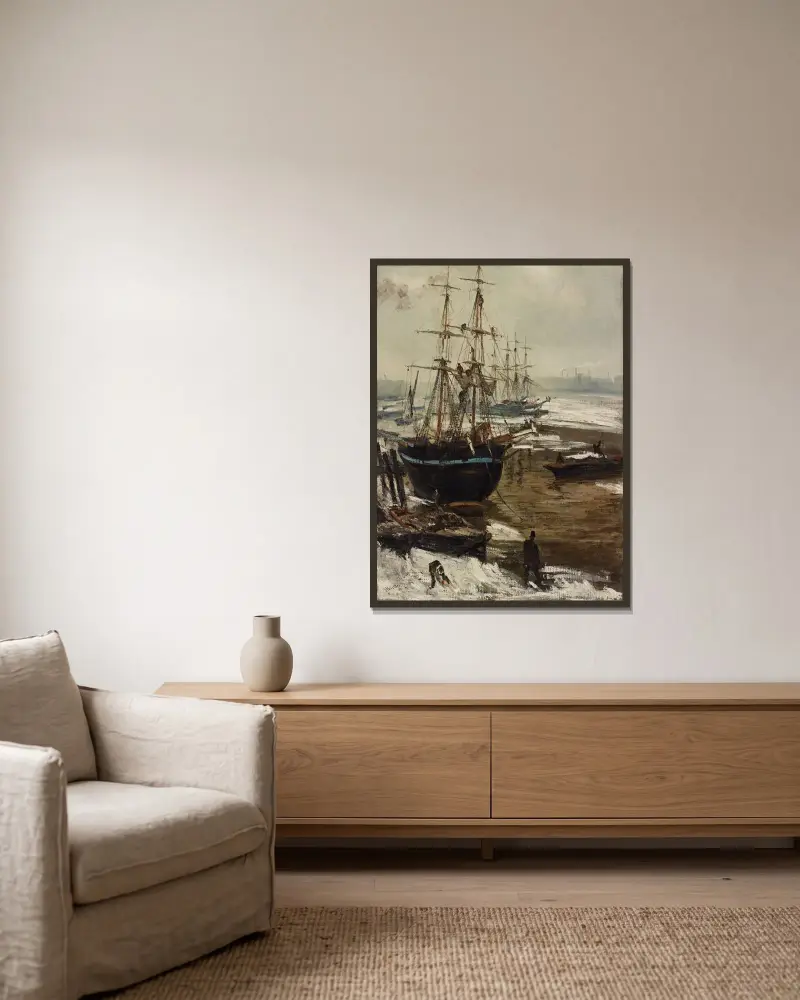 Tamiza w lodzie, James Abbott McNeill Whistler w ramie na ścianie