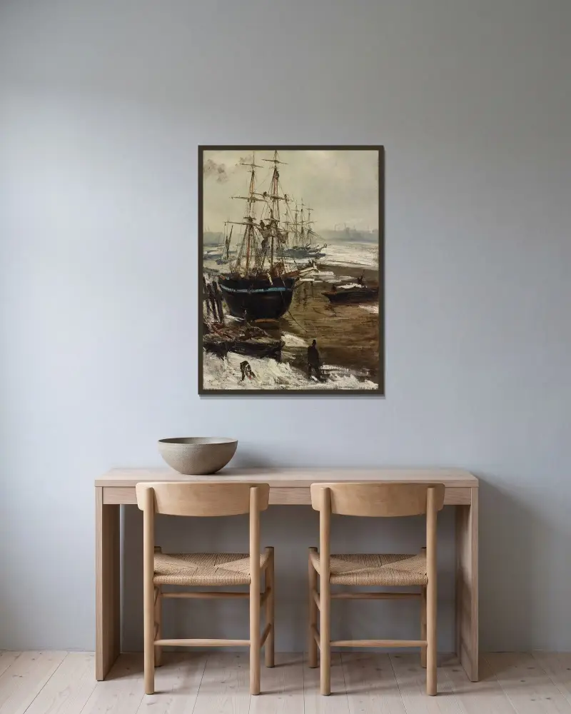 Tamiza w lodzie, James Abbott McNeill Whistler w ramie na ścianie