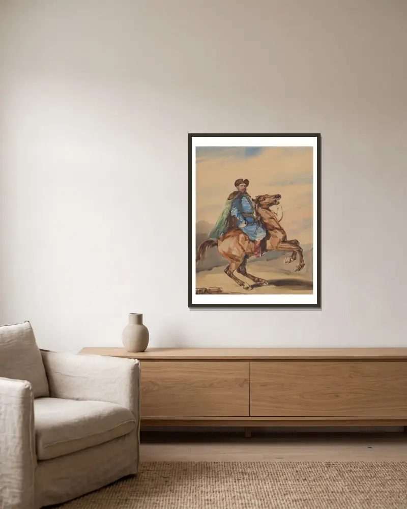 Hetman von Piotr Michałowski gerahmt an einer Wand