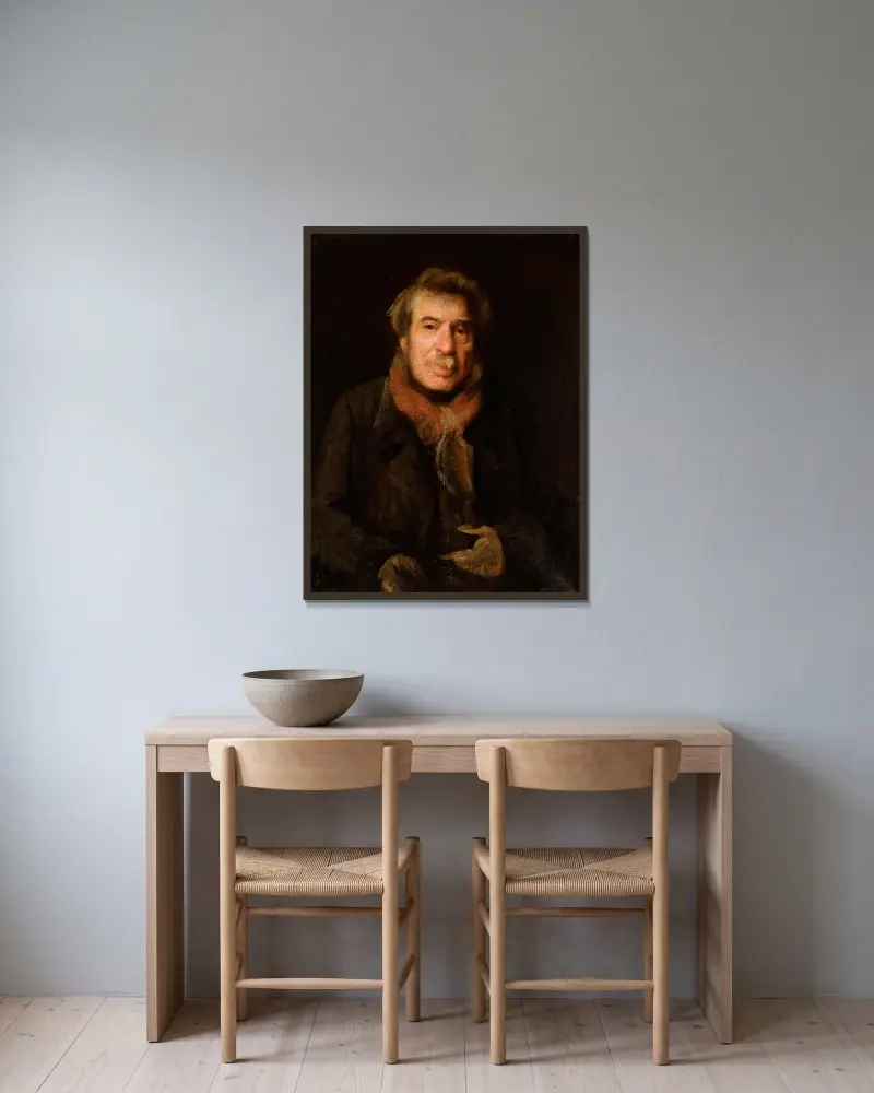 Alter Veteran I von Piotr Michałowski gerahmt an einer Wand