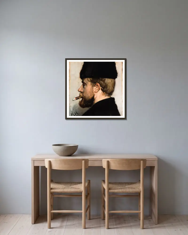 Jens Vige, Michael Ancher w ramie na ścianie