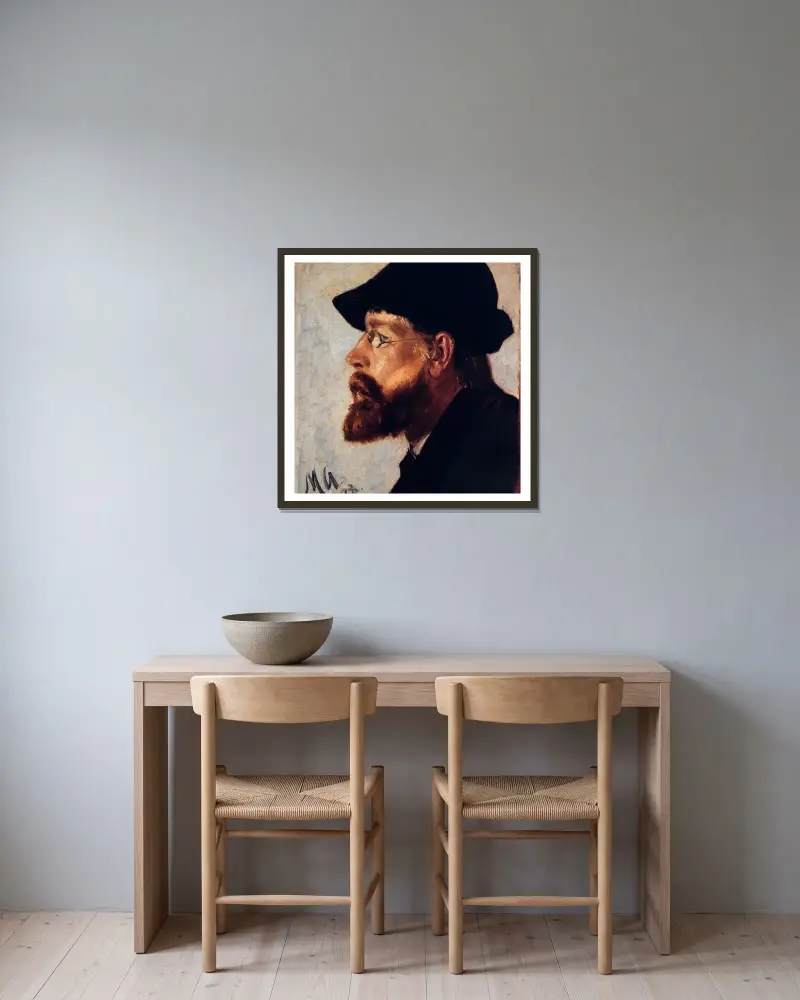 Nils Hansteen, Michael Ancher v rámu na stěně