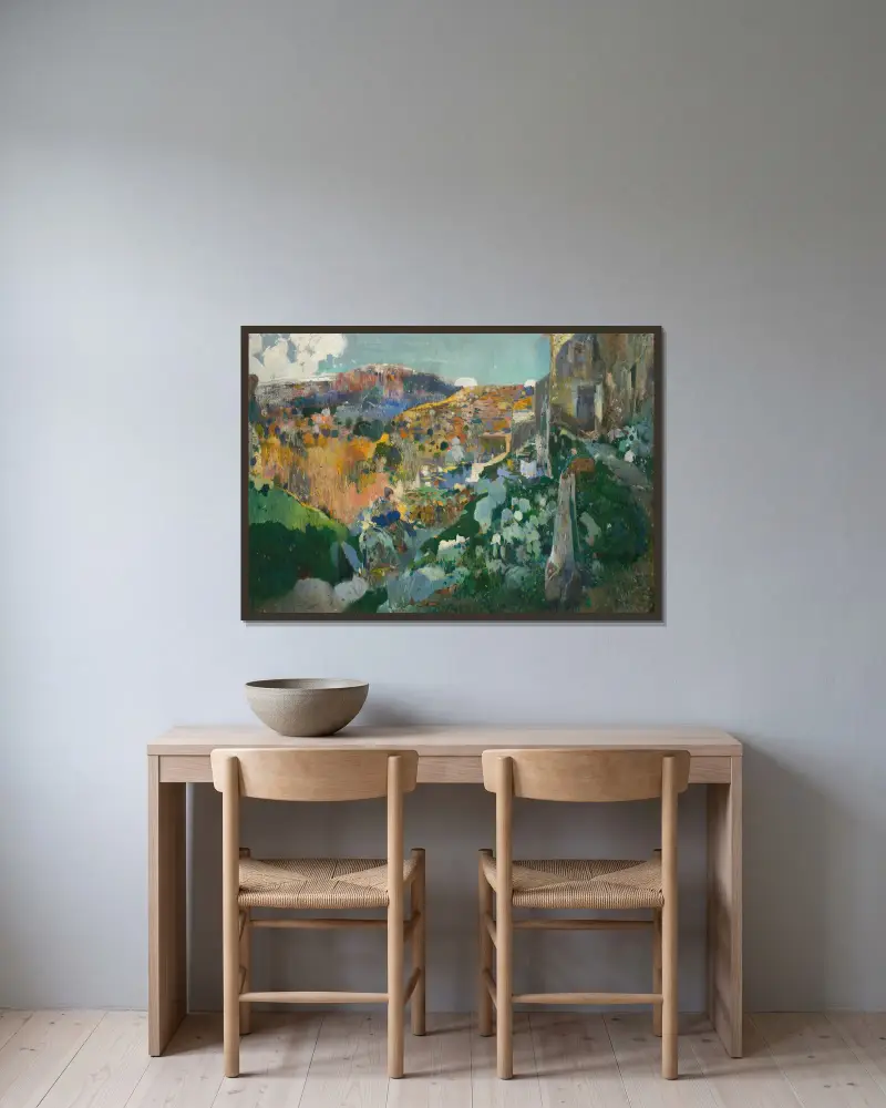 The Jewel av Joaquin Mir Trinxet inramad på en vägg