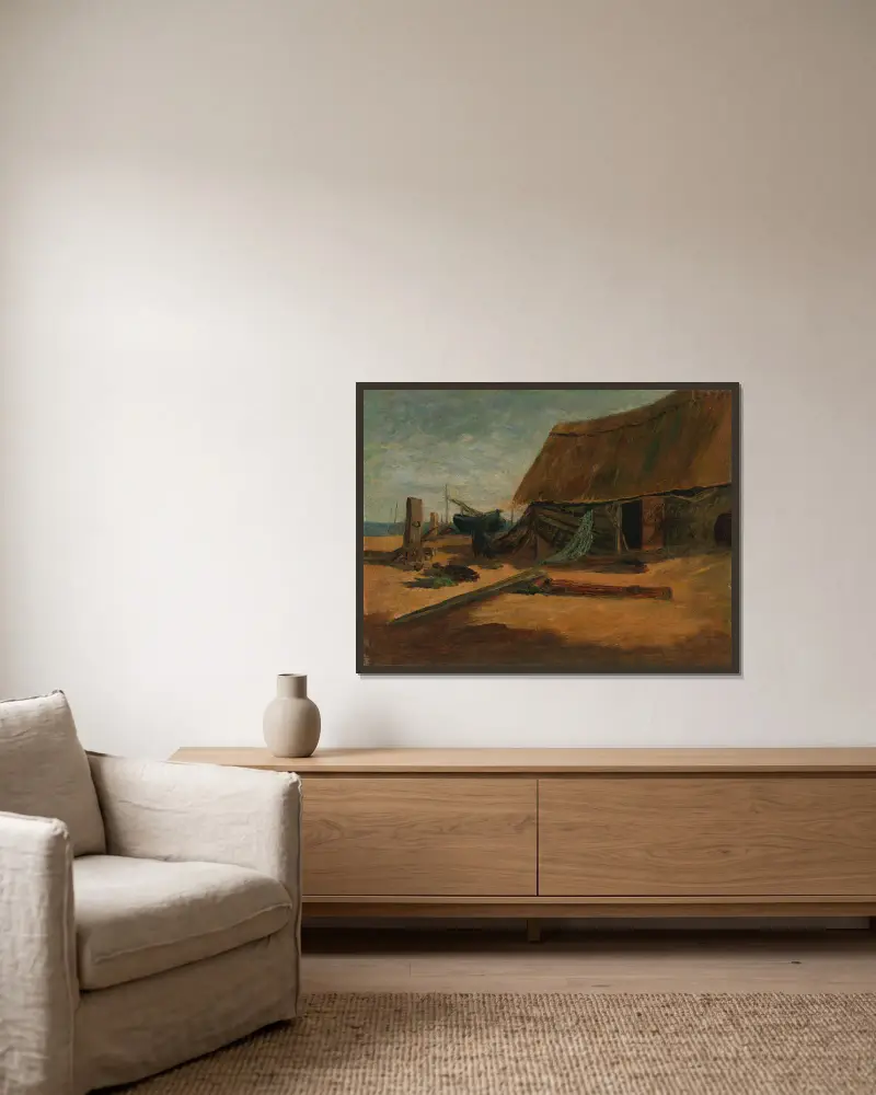 Rybářské boudy, Edward Mitchell Bannister v rámu na stěně