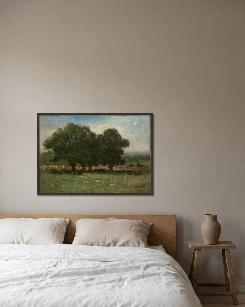 Krajobraz, Edward Mitchell Bannister w ramie na ścianie