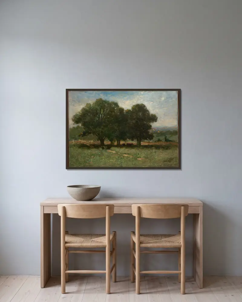Krajobraz, Edward Mitchell Bannister w ramie na ścianie