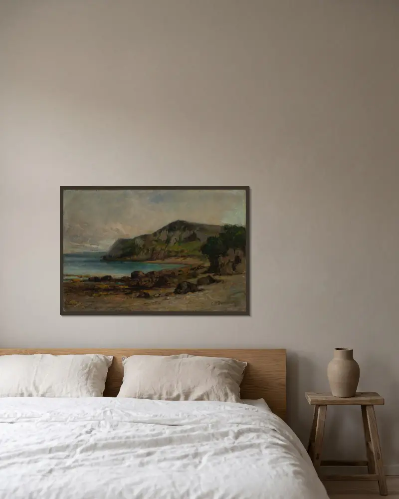 Klippor vid Newport, Edward Mitchell Bannister v rámu na stěně