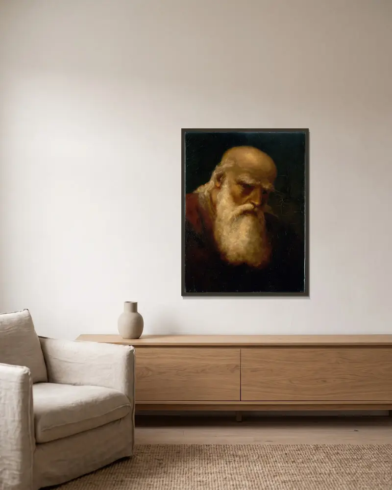 Święty Łukasz, Edward Mitchell Bannister w ramie na ścianie