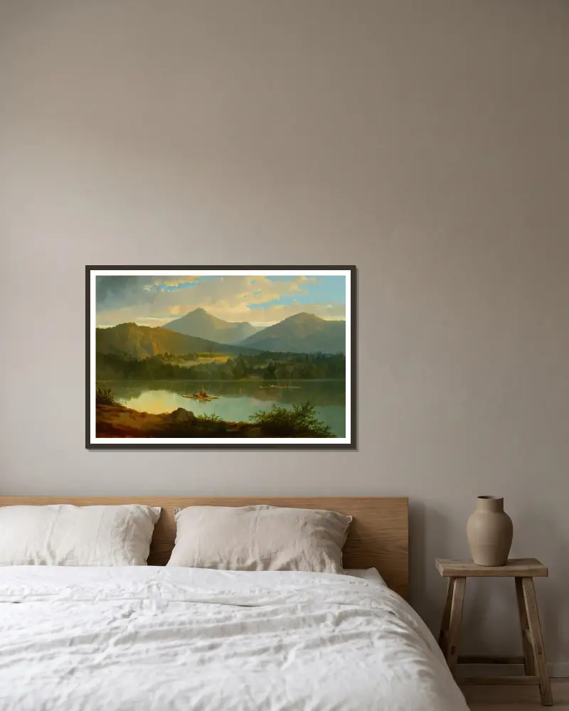 Westliche Landschaft von John Mix Stanley gerahmt an einer Wand