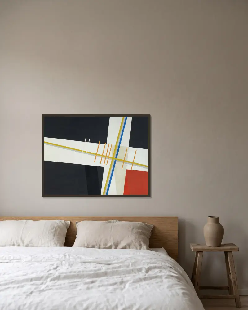 Am 3 von László Moholy-Nagy gerahmt an einer Wand