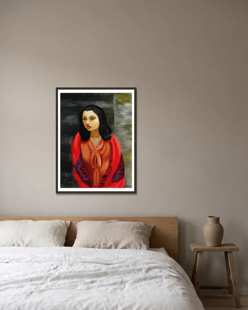 Młoda dziewczyna, Moïse Kisling w ramie na ścianie