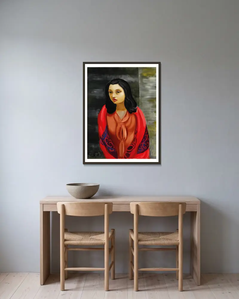 Młoda dziewczyna, Moïse Kisling w ramie na ścianie