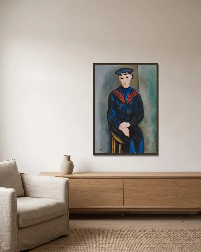 Ung sjöman, Raoul Michaux av Moïse Kisling inramad på en vägg
