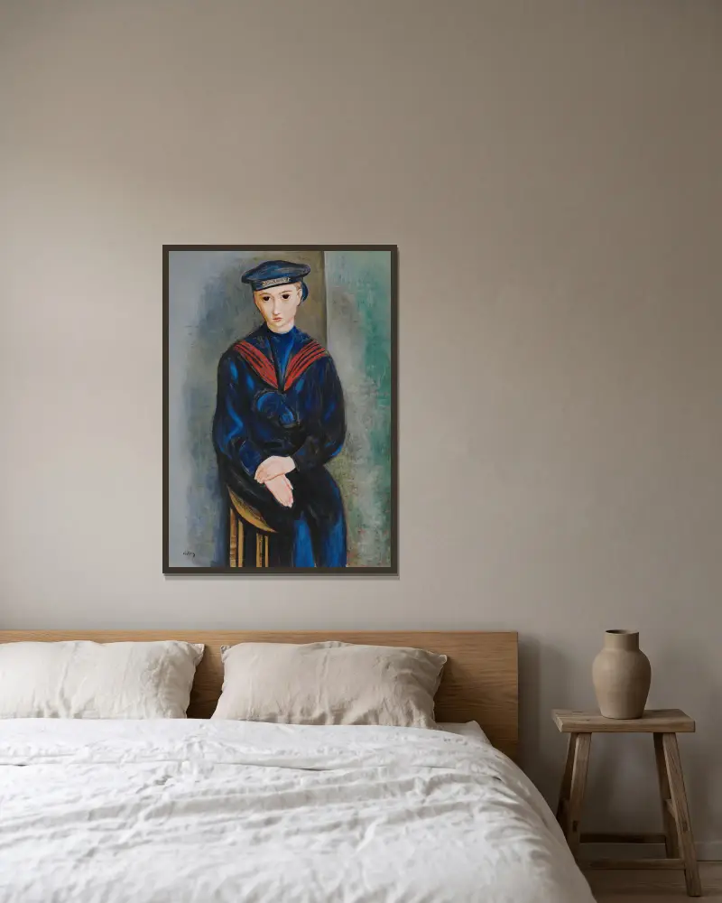 Ung sjöman, Raoul Michaux av Moïse Kisling inramad på en vägg