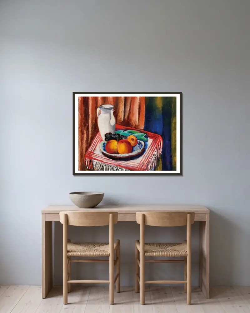 Zátiší (Nature Morte), Moïse Kisling v rámu na stěně