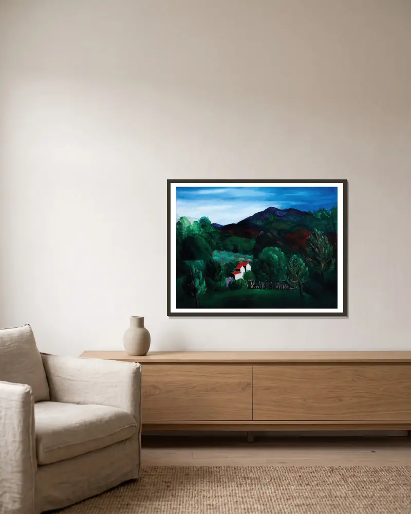 Provensálská krajina, Moïse Kisling v rámu na stěně