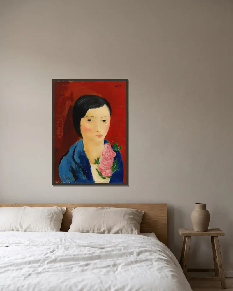 Portret, Moïse Kisling w ramie na ścianie