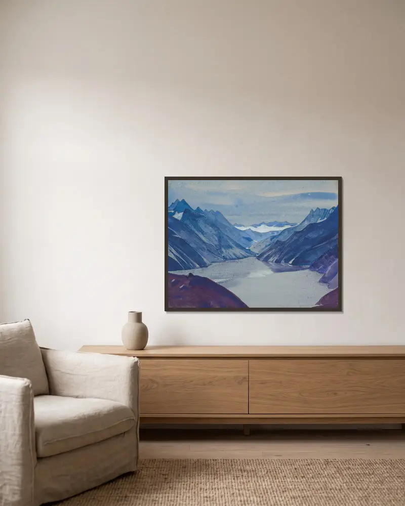 Jezioro Nag, Nicholas Roerich w ramie na ścianie