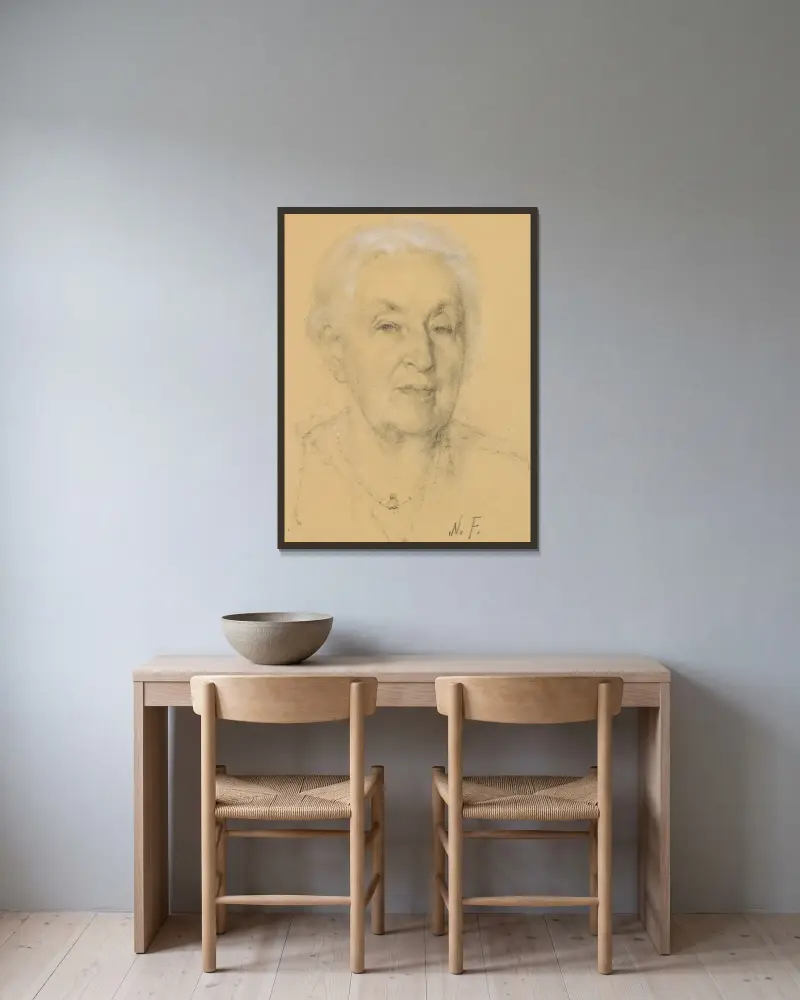Eda Hurd Lord von Nicolai Fechin gerahmt an einer Wand
