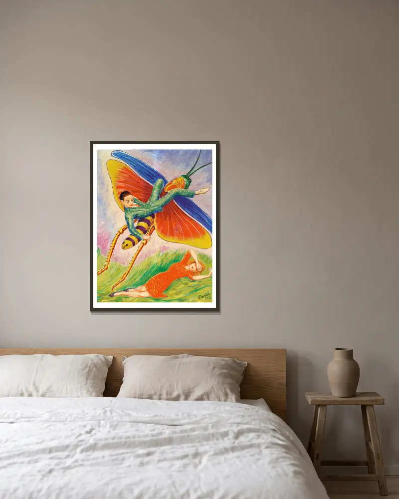 Gräshoppan, Nils Dardel v rámu na stěně