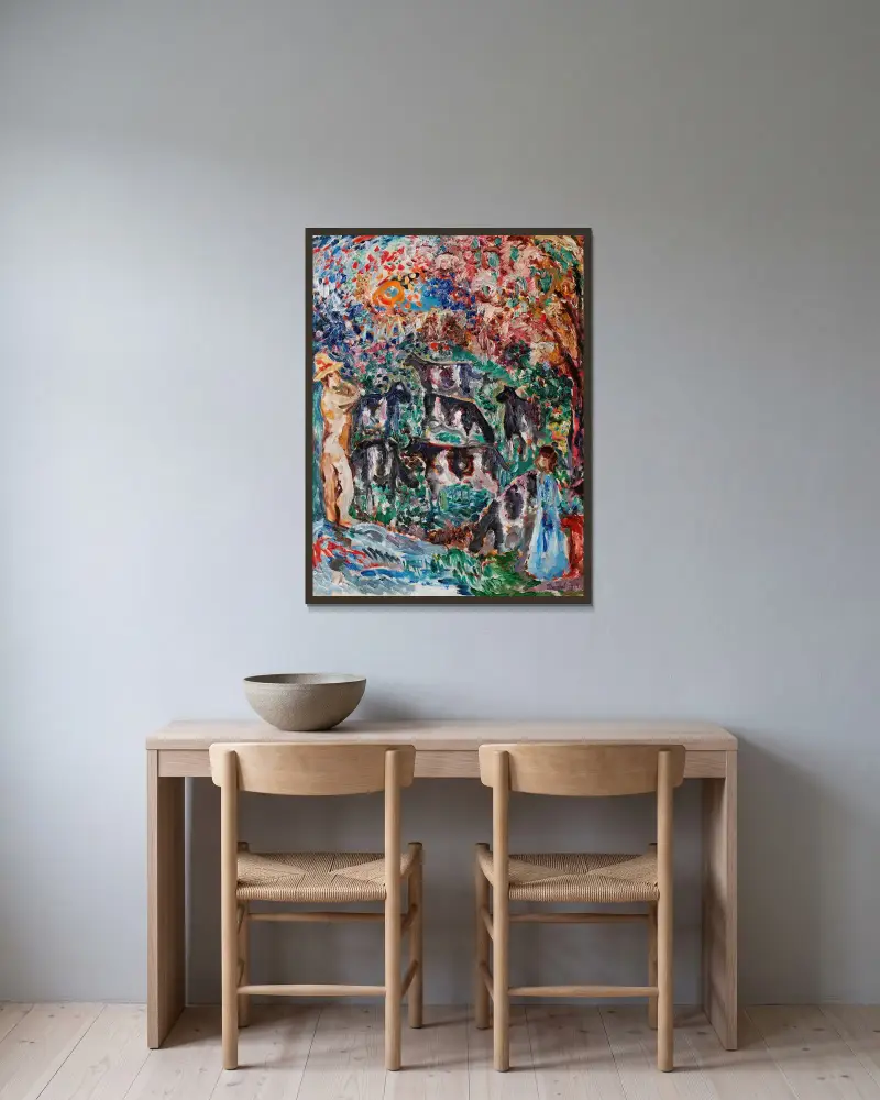 Koherde, Nils Dardel w ramie na ścianie