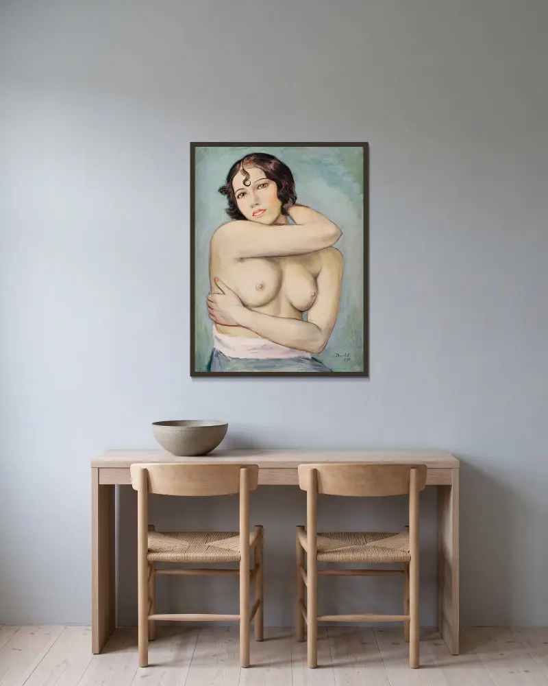 Marthe av Nils Dardel inramad på en vägg