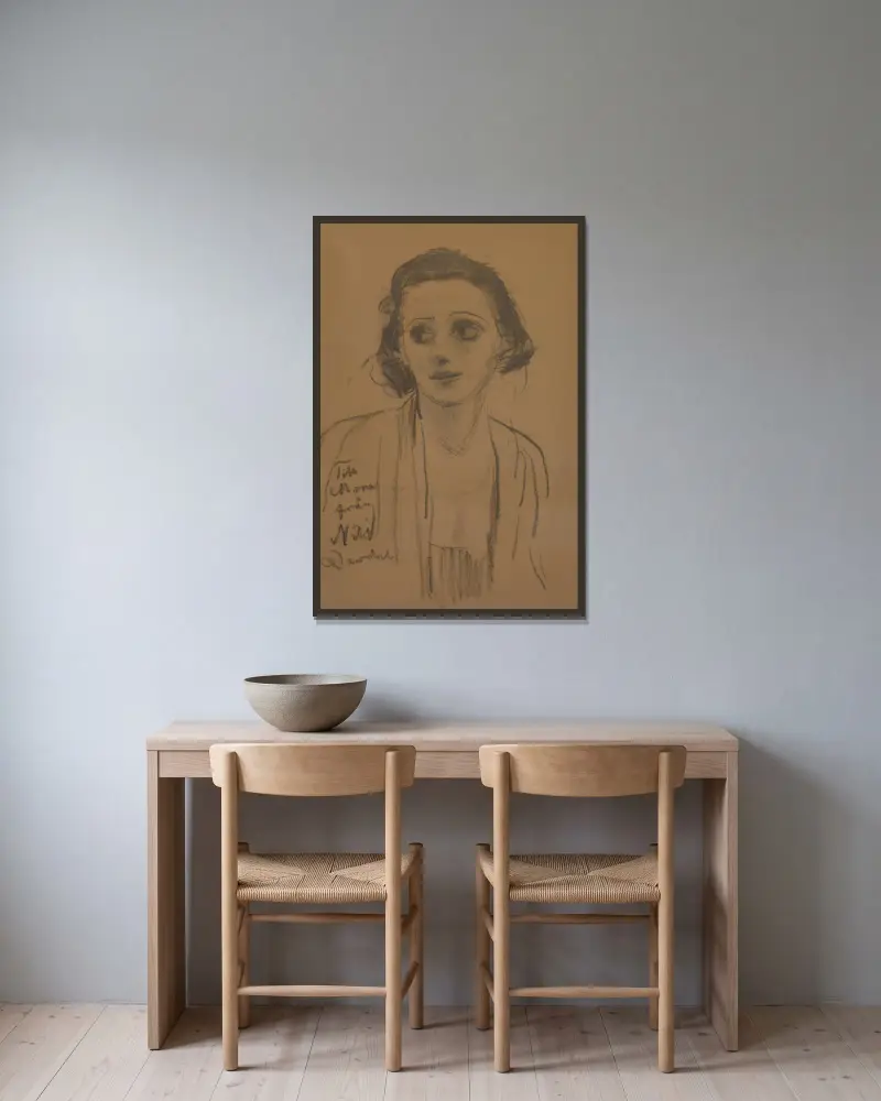 Mona Mårtensson, Nils Dardel w ramie na ścianie