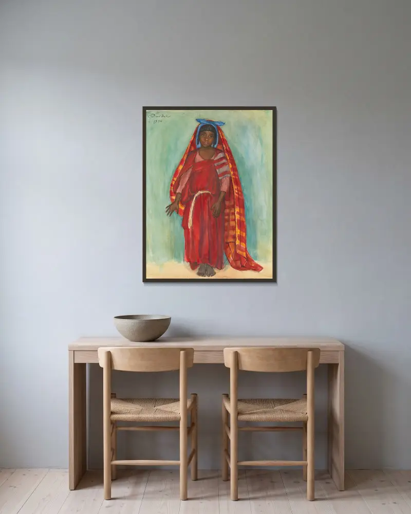 Sarah, Nils Dardel w ramie na ścianie