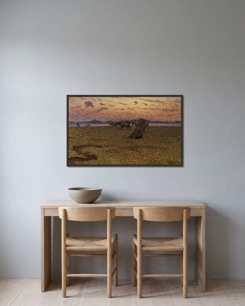 Cows on the Beach, Nils Kreuger w ramie na ścianie