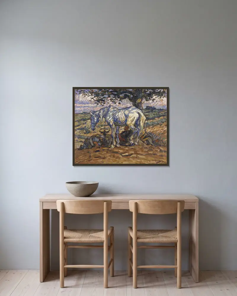 Don Quihote’s Horse Rosinante, Nils Kreuger w ramie na ścianie