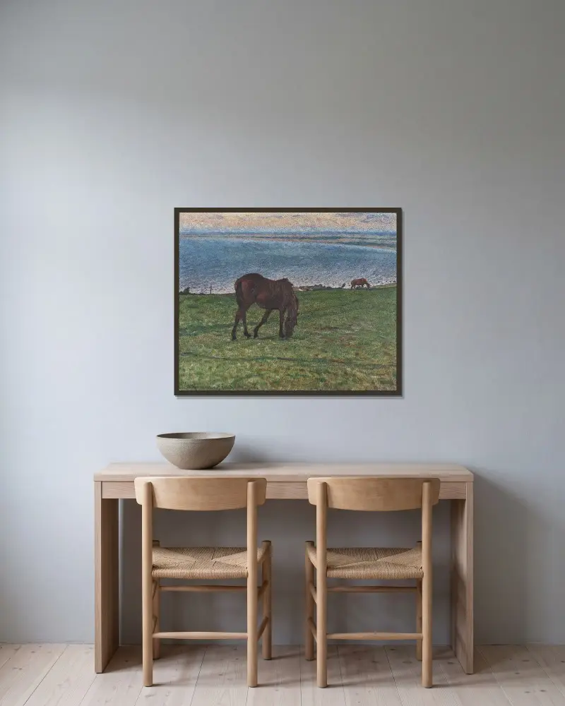 Evening in August, Nils Kreuger w ramie na ścianie