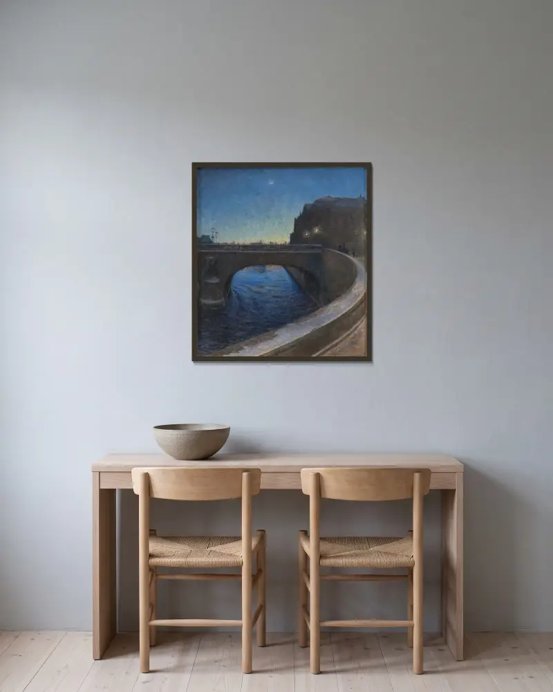 March Evening, Nils Kreuger w ramie na ścianie