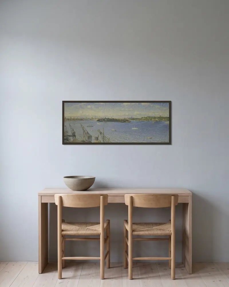 Stockholm Ström from Fjällgatan, Nils Kreuger w ramie na ścianie