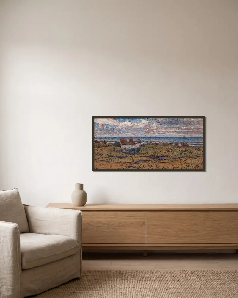 Stones on the Beach, Nils Kreuger w ramie na ścianie