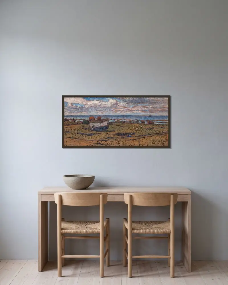 Stones on the Beach, Nils Kreuger w ramie na ścianie