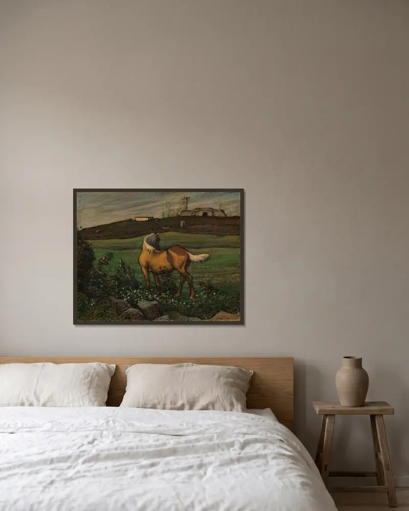 Yellow Horse, Nils Kreuger w ramie na ścianie