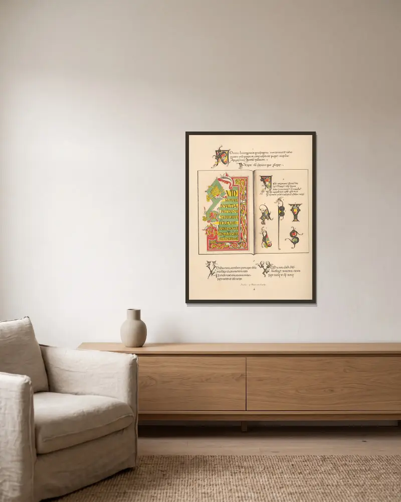 Psalter des Ricemarchus, &c. von John Obadiah Westwood gerahmt an einer Wand