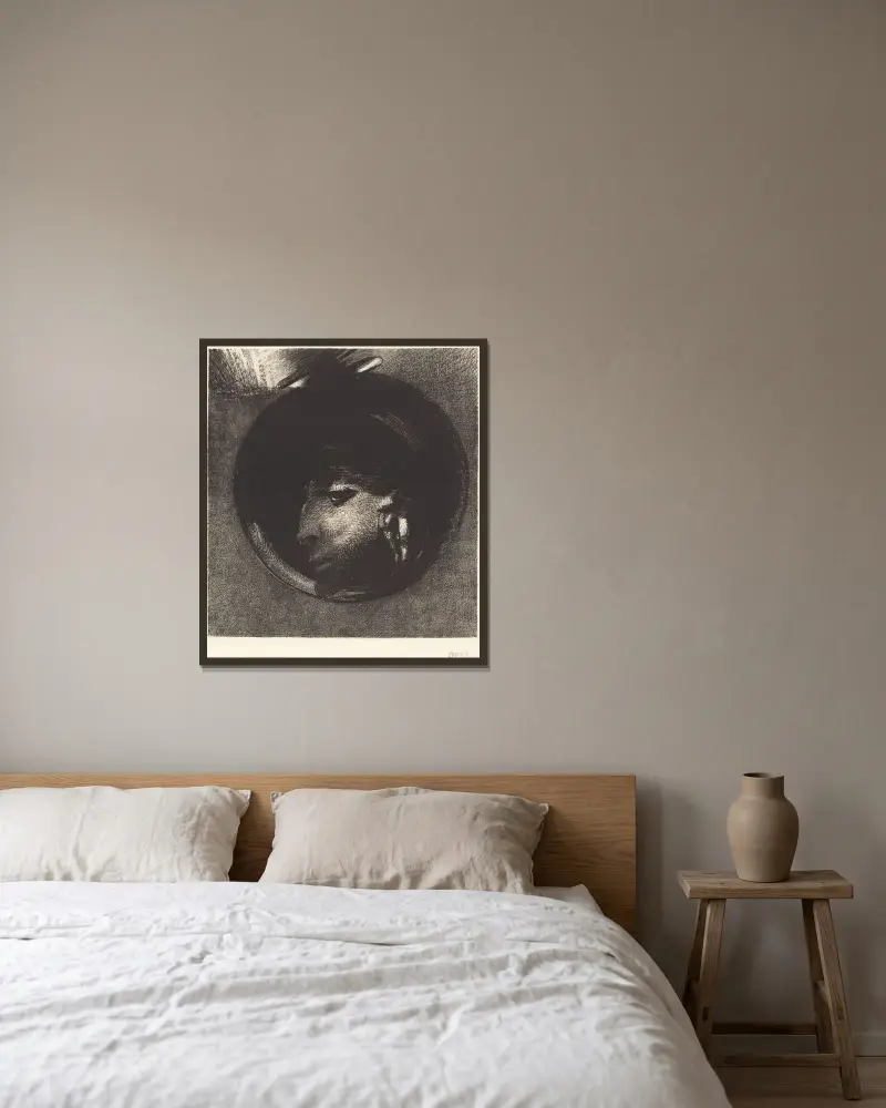 Cellule Auriculaire (Ohrzelle) von Odilon Redon gerahmt an einer Wand