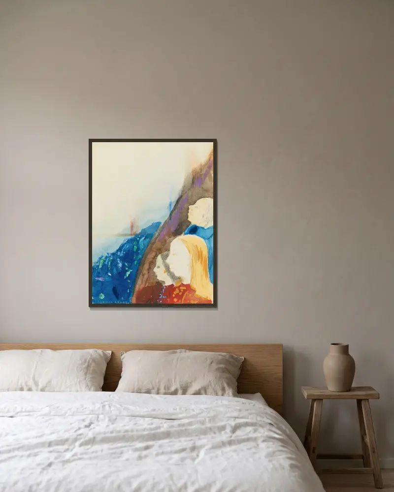 Kontemplace, Odilon Redon v rámu na stěně