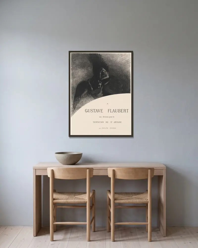 Frontyspis, Odilon Redon w ramie na ścianie