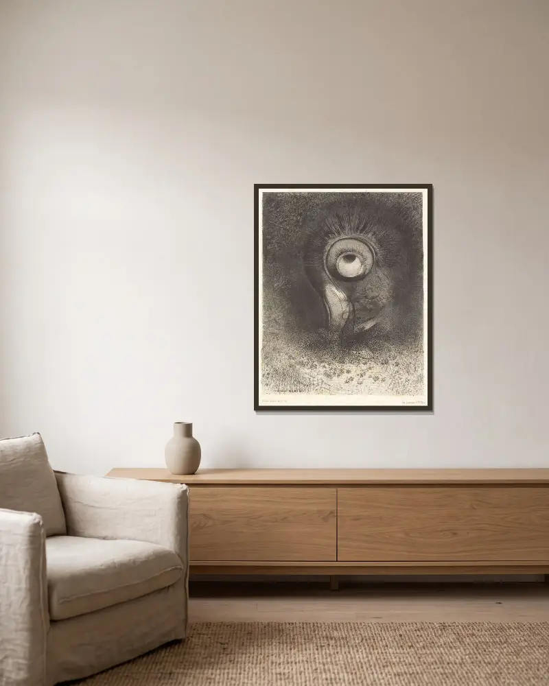 Vielleicht gab es eine erste Vision, erprobt in der Blume von Odilon Redon gerahmt an einer Wand