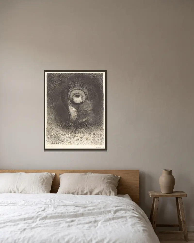Vielleicht gab es eine erste Vision, erprobt in der Blume von Odilon Redon gerahmt an einer Wand